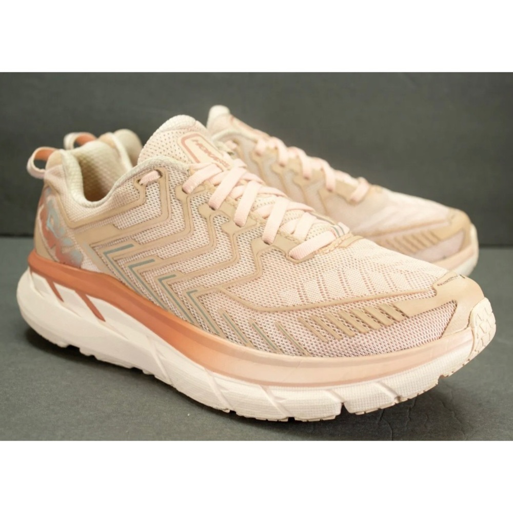 Hoka One One X OV Outdoor Voices Womens 8.5 Clifton 4 Pink Blush Running Shoes